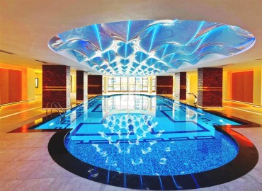 Элитная надвижимость в Махмутларе, Алания: двухкомнатные апартаменты, 68м², с видом на горы в фешенебельном комплексе ID-18970 фото-17