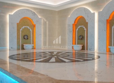 Двухкомнатная видовая квартира 60м², в резиденции премиум класса в Газипаше, Алания, 250м от моря ID-18971 фото-21