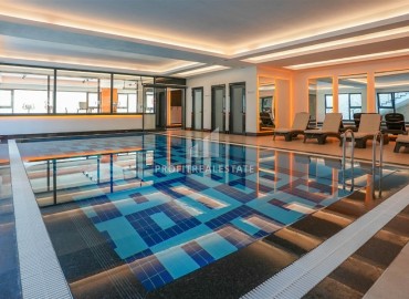 Двухкомнатная видовая квартира 60м², в резиденции премиум класса в Газипаше, Алания, 250м от моря ID-18971 фото-22