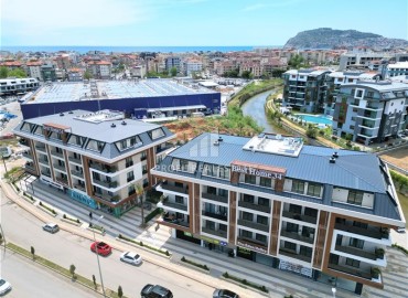 Видовая квартира с двумя спальнями, 78м², с дизайнерским интерьером в элитной резиденции в районе Оба. Алания ID-18973 фото-1