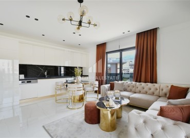 Видовая квартира с двумя спальнями, 78м², с дизайнерским интерьером в элитной резиденции в районе Оба. Алания ID-18973 фото-2