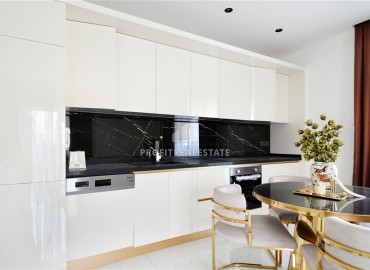 Видовая квартира с двумя спальнями, 78м², с дизайнерским интерьером в элитной резиденции в районе Оба. Алания ID-18973 фото-4