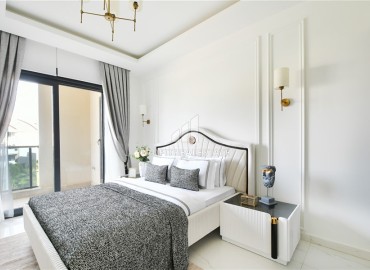 Видовая квартира с двумя спальнями, 78м², с дизайнерским интерьером в элитной резиденции в районе Оба. Алания ID-18973 фото-6