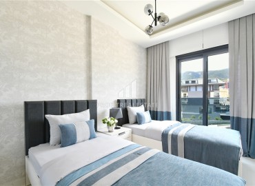 Видовая квартира с двумя спальнями, 78м², с дизайнерским интерьером в элитной резиденции в районе Оба. Алания ID-18973 фото-8