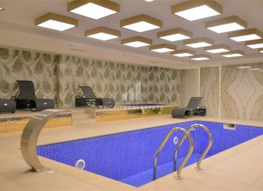 Видовая квартира с двумя спальнями, 78м², с дизайнерским интерьером в элитной резиденции в районе Оба. Алания ID-18973 фото-25