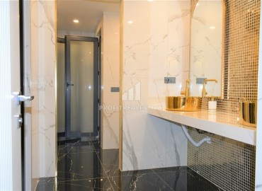 Видовая квартира с двумя спальнями, 78м², с дизайнерским интерьером в элитной резиденции в районе Оба. Алания ID-18973 фото-28