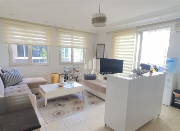 Готовая к проживанию, квартира с одной спальней, 55м², в комплексе с бассейном в 200м от моря в районе Оба, Алания ID-18974 фото-2