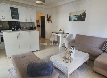 Готовая к проживанию, квартира с одной спальней, 55м², в комплексе с бассейном в 200м от моря в районе Оба, Алания ID-18974 фото-3