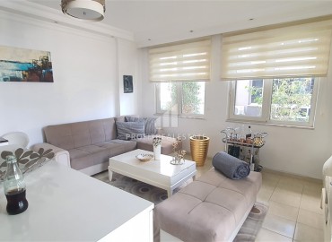 Готовая к проживанию, квартира с одной спальней, 55м², в комплексе с бассейном в 200м от моря в районе Оба, Алания ID-18974 фото-4