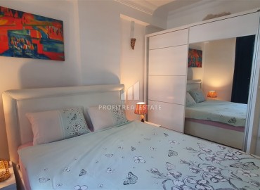 Готовая к проживанию, квартира с одной спальней, 55м², в комплексе с бассейном в 200м от моря в районе Оба, Алания ID-18974 фото-6