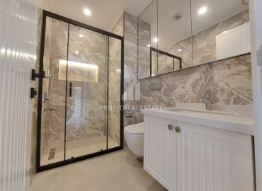 Апартаменты с одной спальней, 55м², с бытовой техникой в новостройке с бассейном у пляжа Клеопатры, Алания ID-18980 фото-12