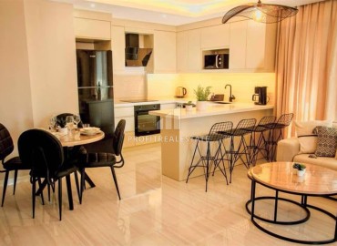 Стильный четырехкомнатный пентхаус, 150м², в современном комплексе с бассейном в центре Алании, в 300м от моря ID-18983 фото-2