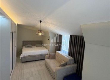 Стильный четырехкомнатный пентхаус, 150м², в современном комплексе с бассейном в центре Алании, в 300м от моря ID-18983 фото-15