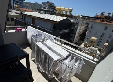 Стильный четырехкомнатный пентхаус, 150м², в современном комплексе с бассейном в центре Алании, в 300м от моря ID-18983 фото-19