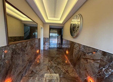 Трехкомнатные апартаменты с видом на море и горы, 68м², в малоквартирном комплексе в районе Алании - Оба ID-18986 фото-19