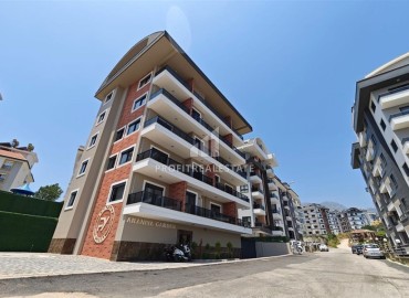 Трехкомнатные апартаменты с видом на море и горы, 68м², в малоквартирном комплексе в районе Алании - Оба ID-18986 фото-22