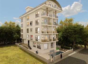 Инвестиционный проект на начальном этапе строительства: квартиры 56-135м², в резиденции в центре Алании, 50м от моря ID-18991 фото-7