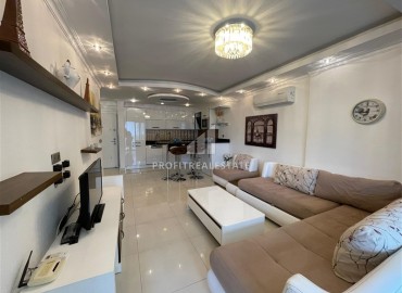 Укомплектованная квартира 1+1, 75м², в элитной резиденции в 150м от моря в районе Махмутлар, Алания ID-18999 фото-5