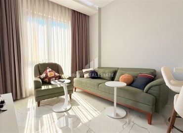 Элегантная квартира с одной спальней, 50м², в центре Алании, 150м от моря с возможностью краткосрочной аренды ID-19007 фото-2