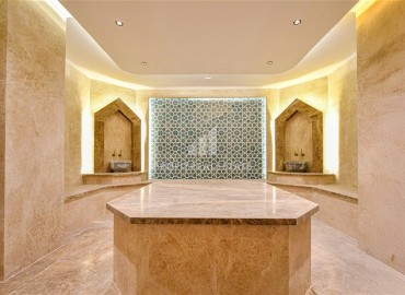 Квартира с одной спальней, 55м², с чистовой отделкой в новой резиденции премиум класса в районе Паяллар, Алания ID-19011 фото-30