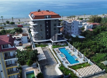 Видовые апартаменты 1+1, 47м² в элегантной резиденции с инфраструктурой на первой береговой линии в районе Кестель, Алания ID-19012 фото-19