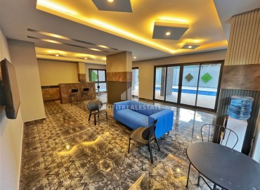 Новая трехкомнатная квартира, 61м², с чистовой отделкой в центре Алании в комплексе с инфраструктурой, 650м от моря ID-19016 фото-18