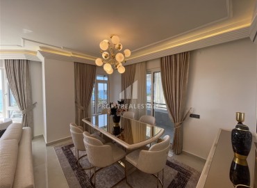 Элитная двухкомнатная квартира, 95м², на первой береговой линии с видом на Аланийскую крепость в районе Тосмур, Алания ID-19019 фото-6