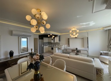 Элитная двухкомнатная квартира, 95м², на первой береговой линии с видом на Аланийскую крепость в районе Тосмур, Алания ID-19019 фото-10