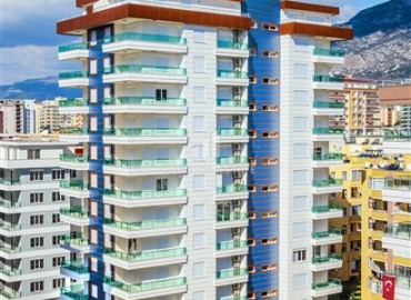 Укомплектованные апартаменты 1+1, 66м², в элитной резиденции в 300м от моря в районе Махмутлар, Алания ID-19024 фото-1