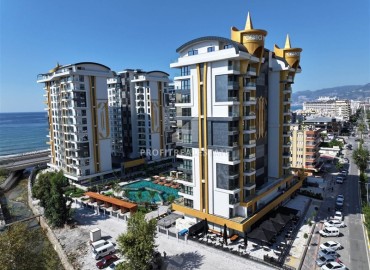 Элитные видовые апартаменты 1+1, 55м², в комплексе с отельной инфраструктурой на первой береговой линии в Махмутларе, Алания ID-19028 фото-1