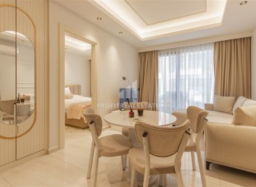 Элитные видовые апартаменты 1+1, 55м², в комплексе с отельной инфраструктурой на первой береговой линии в Махмутларе, Алания ID-19028 фото-2