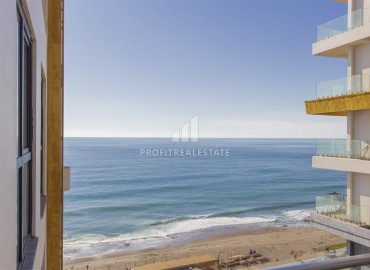 Элитные видовые апартаменты 1+1, 55м², в комплексе с отельной инфраструктурой на первой береговой линии в Махмутларе, Алания ID-19028 фото-14