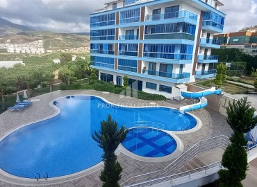 Видовые двухкомнатные апартаменты, 56м², в комплексе премиум класса в горах района Каргыджак, Алания ID-19033 фото-14