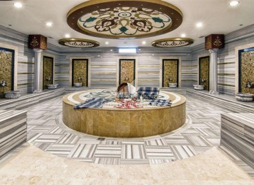 Меблированная двухкомнатная квартира, 80м², в комплексе премиум класса в районе Алании – Джикджилли ID-19035 фото-12