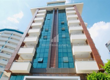 Готовая к проживанию, квартира с одной спальней, 60м² с видом на море, в комплексе с бассейном в центре Алании ID-19036 фото-1