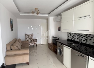 Готовая к проживанию, квартира с одной спальней, 60м² с видом на море, в комплексе с бассейном в центре Алании ID-19036 фото-4