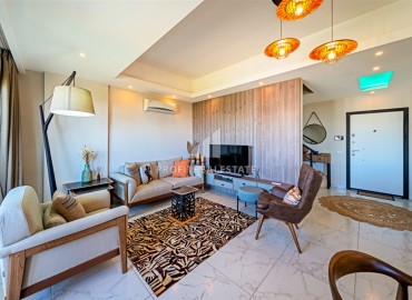 Фешенебельный пентхаус с тремя спальнями, 127м², с потрясающим видом в элитном комплексе в Авсалларе, Алания ID-19040 фото-3