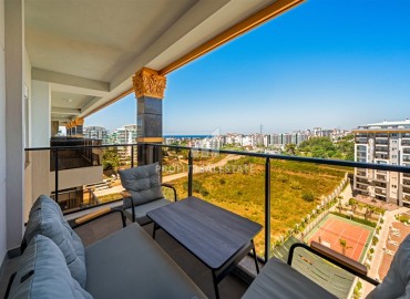 Фешенебельный пентхаус с тремя спальнями, 127м², с потрясающим видом в элитном комплексе в Авсалларе, Алания ID-19040 фото-4