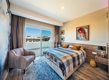 Фешенебельный пентхаус с тремя спальнями, 127м², с потрясающим видом в элитном комплексе в Авсалларе, Алания ID-19040 фото-13