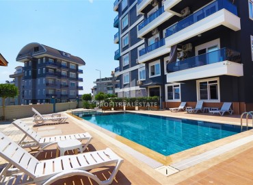 Четырехкомнатная меблированная квартира, 105м², в комфортабельной резиденции в районе Оба, Алания ID-19050 фото-1