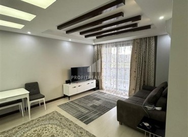 Видовая меблированная квартира с одной спальней, 55м², в элитном комплексе в Махмутларе, Алания ID-19051 фото-2