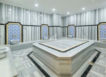 Видовая меблированная квартира с одной спальней, 55м², в элитном комплексе в Махмутларе, Алания ID-19051 фото-22