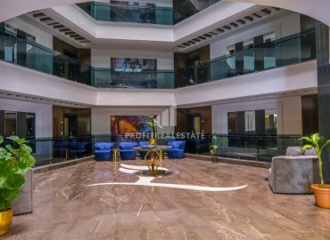 Видовая меблированная квартира с одной спальней, 55м², в элитном комплексе в Махмутларе, Алания ID-19051 фото-25