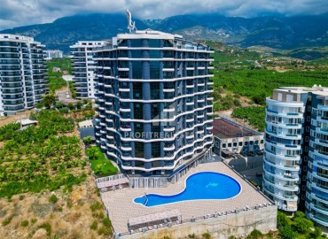 Видовая меблированная квартира с одной спальней, 55м², в элитном комплексе в Махмутларе, Алания ID-19051 фото-26