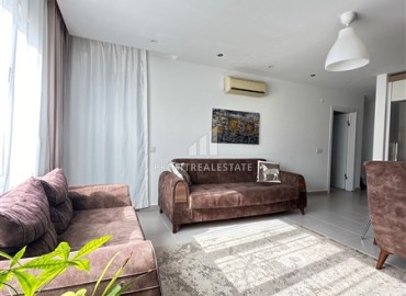 Трехкомнатная меблированная квартира, 90м², в резиденции с бассейном, у моря в Махмутларе, Алания ID-19060 фото-2