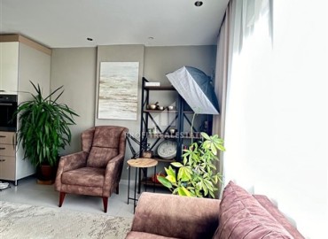 Трехкомнатная меблированная квартира, 90м², в резиденции с бассейном, у моря в Махмутларе, Алания ID-19060 фото-5