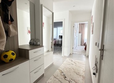 Трехкомнатная меблированная квартира, 90м², в резиденции с бассейном, у моря в Махмутларе, Алания ID-19060 фото-7