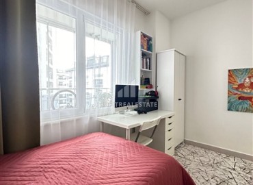 Трехкомнатная меблированная квартира, 90м², в резиденции с бассейном, у моря в Махмутларе, Алания ID-19060 фото-13