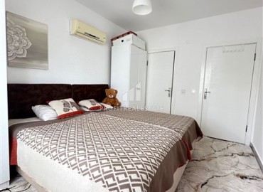 Трехкомнатная меблированная квартира, 90м², в резиденции с бассейном, у моря в Махмутларе, Алания ID-19060 фото-15