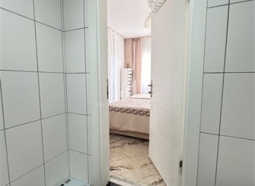 Трехкомнатная меблированная квартира, 90м², в резиденции с бассейном, у моря в Махмутларе, Алания ID-19060 фото-17
